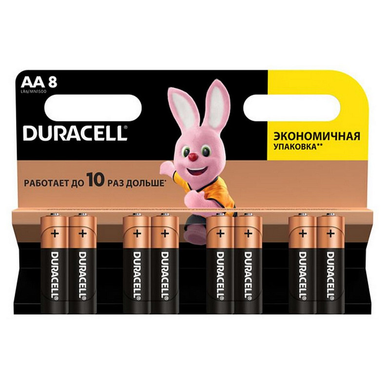 Батарейка Duracell MN1500 AA/LR06 BL 8шт