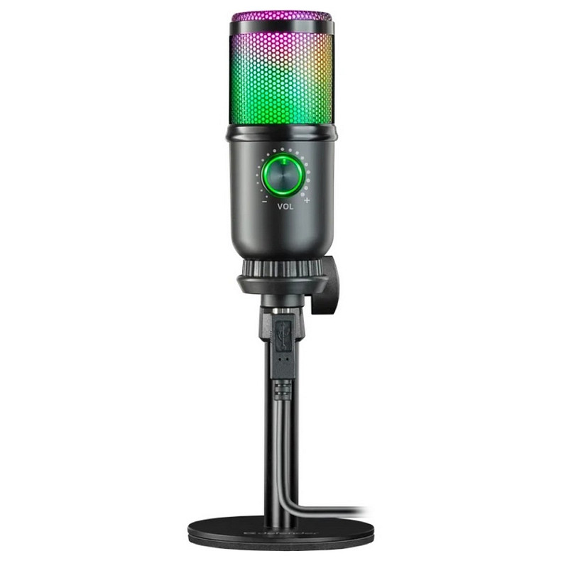 Игровой стрим микрофон Defender Glow GMC 400 (64640)