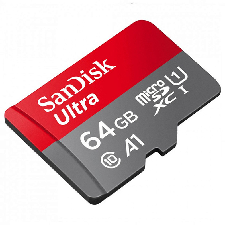 Карта памяти SANDISK MICRO SDXC 64GB UHS-I W/A SDSQUAB-064G-GN6MA