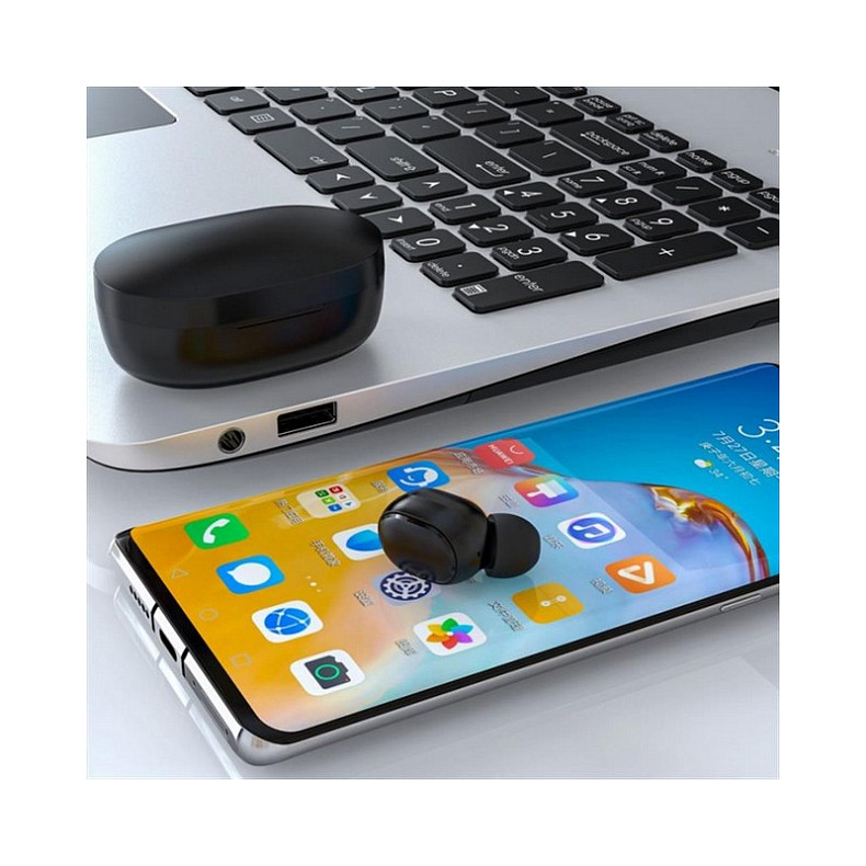 Bluetooh-гарнітура SkyDolphin TWS SL21 Black (BTE-000175)