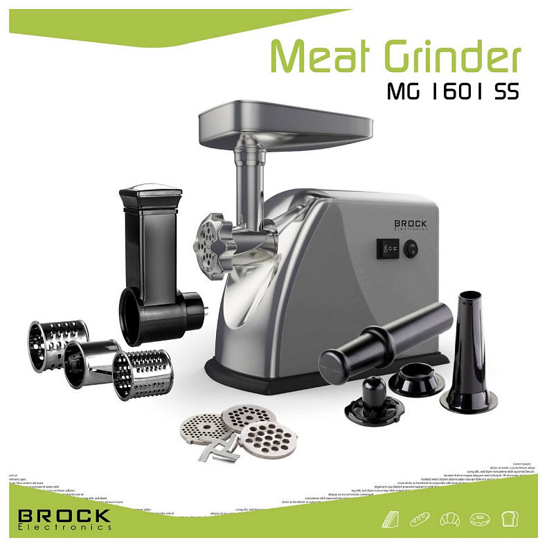 М'ясорубка BROCK  MG 1601 SS