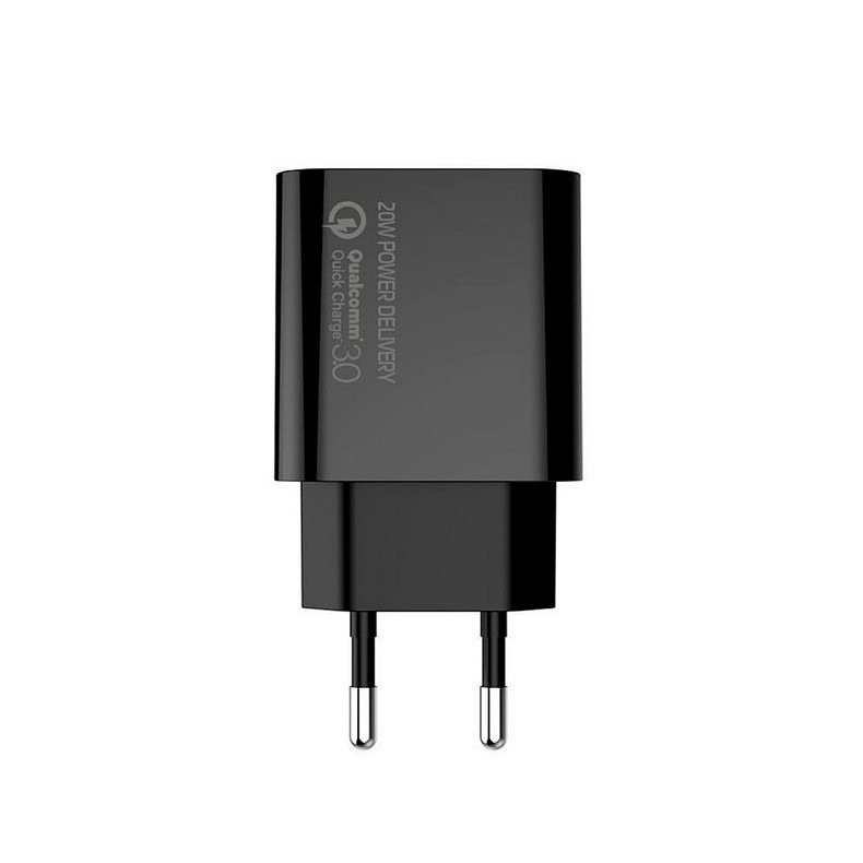 Сетевое зарядное устройство ColorWay (1USB Type-C PDx3A;1USBx4A) Black (CW-CHS025QPD-BK)