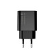 Мережевий зарядний пристрій ColorWay (1USB Type-C PDx3A; 1USBx4A) Black (CW-CHS025QPD-BK)