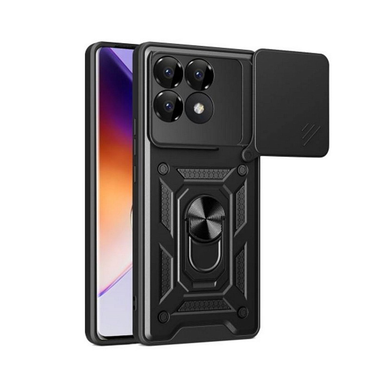 Чeхол-накладка BeCover Military для Poco F6 Pro Black (712166)