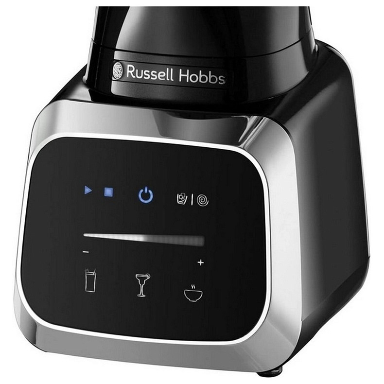 Блендер Russell Hobbs стационарный Sensigence, 1000Вт, чаша-1500мл, стекло, смысл. управл., черно-серый