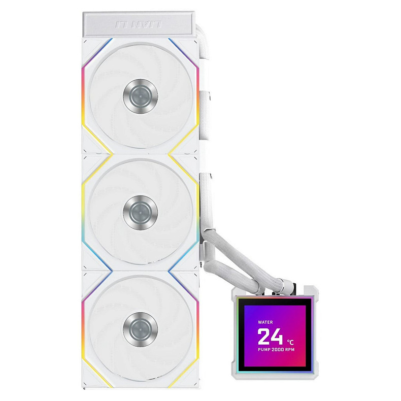 Система водяного охолодження Lian Li HydroShift II LCD-S 360TL White (G89.GHS2LCDS36TW.00)
