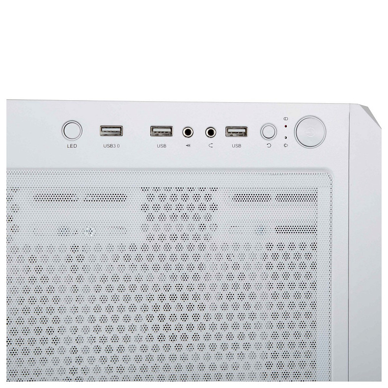 Корпус 2E GAMING Aruba G3313W, без БП 1xUSB3.0, 2xUSB2.0, 5x120мм ARGB, VGA 330мм, LCS ready, HUB, T