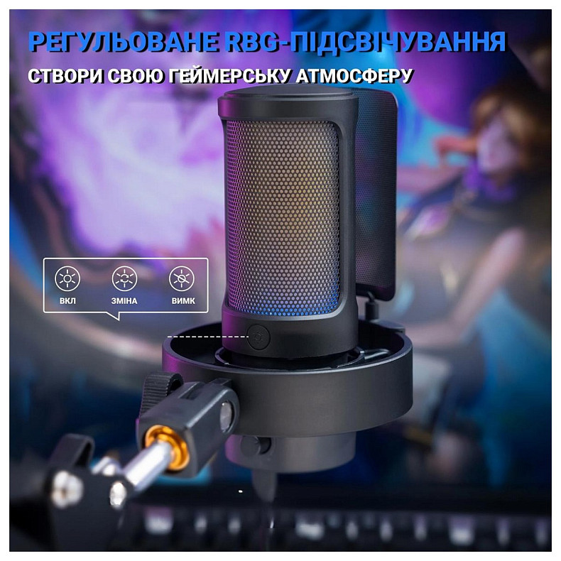 Микрофон конденсаторный Fifine A8T USB Black