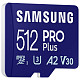 Карта пам'яті SAMSUNG MICRO SDXC PRO+ 512GB W/ADAPT. MB-MD512SB/WW