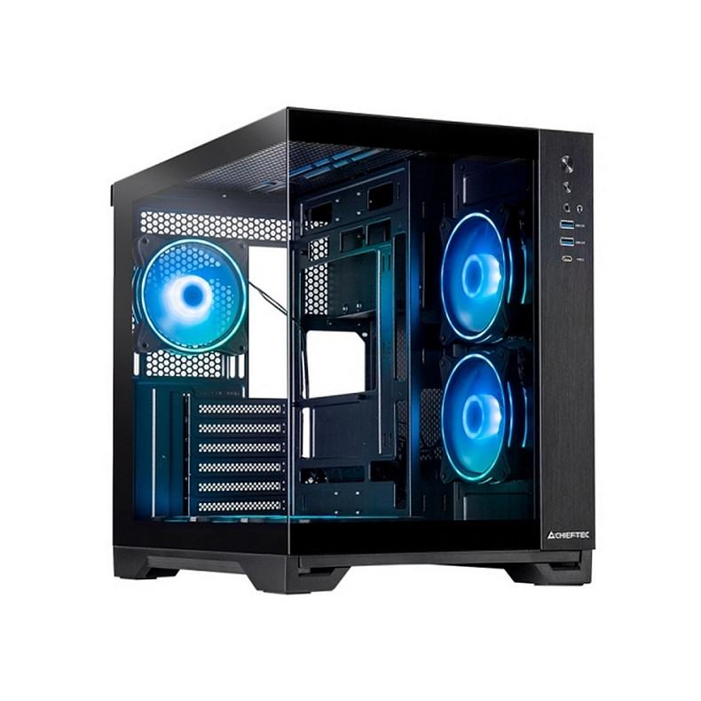 Корпус Chieftec visio gm-30b-tg-op ATX, без БЖ, black