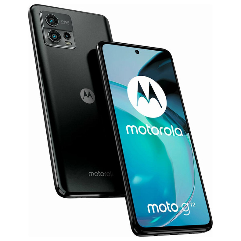 Смартфон Motorola Moto G72 8/128GB Dual Sim Meteorite Grey (PAVG0004RS)