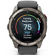 Спортивные часы GARMIN Fenix 8 Pro 51 mm AMOLED Sapphire Titanium with Graphite/Black Silicone Band (010-03199-10)