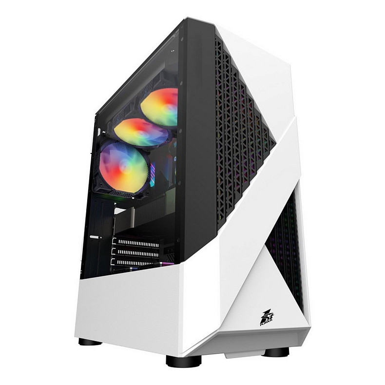 Корпус 1stPlayer F3-A-WH-4F1 White без БП