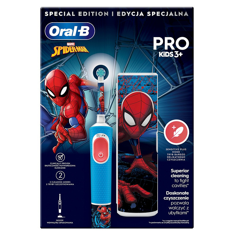 Зубная электрощетка Braun Kids Spider-Man (D103.413.2KX Spider-Man)