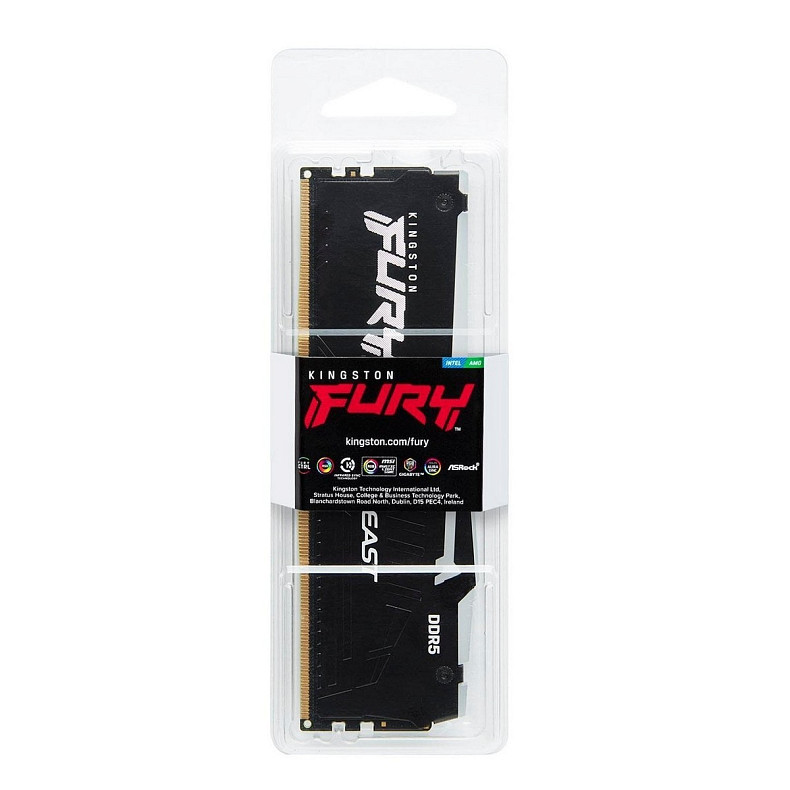 ОЗП Kingston DDR5 64GB 5600 FURY Beast RGB (KF556C36BBEA-64)