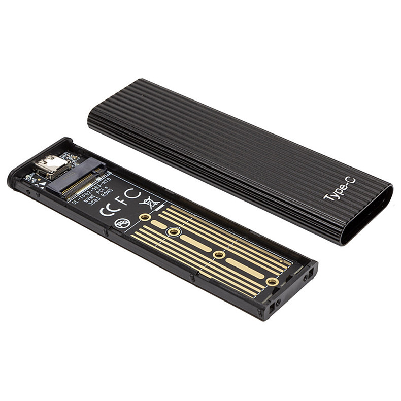 Зовнішня кишеня PowerPlant NVMe PCIe M.2 to USB 3.1 Black (HC380428)