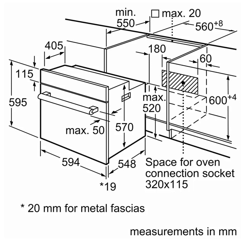 Духова шафа Bosch HBF512BS1T