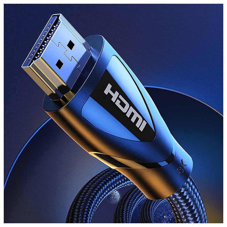 Кабель HDMI M - M, 3.0 м, V2.1 With Braid 8K@60Hz/4K@120Hz, HD140 UGREEN Чорний