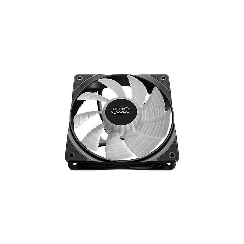 Вентилятор DeepCool RF120FS, 120х120х25 мм, 3-pin, 4-pin, чорний з білим