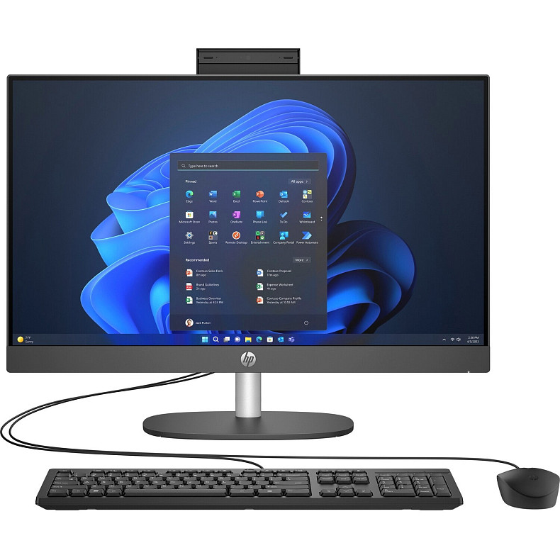 Моноблок 23.8'' HP ProOne 240 G10 Ultra7 155U/32Gb/SSD512Gb/Cam/K&M/WiFi/HAS/W11Pro