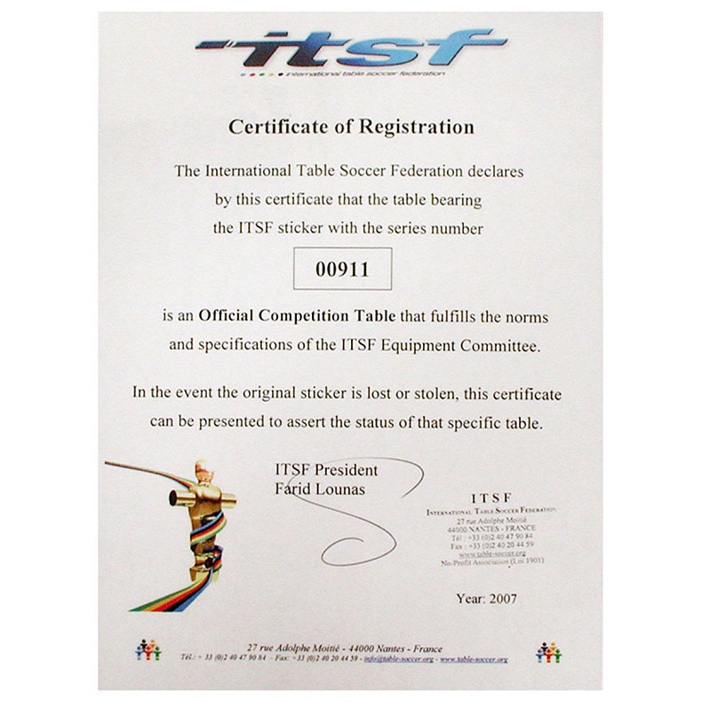 Настільний футбол Garlando Master Champion ITSF (MASTER)