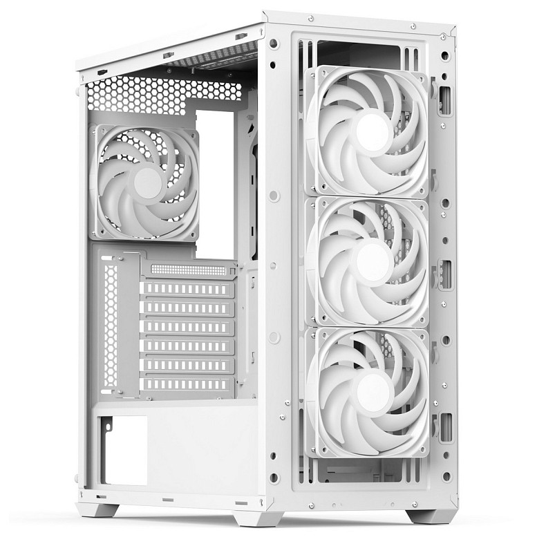 Корпус AeroCool D502A-G-WT-v1 (ACCM-DS02043.21) White без БП