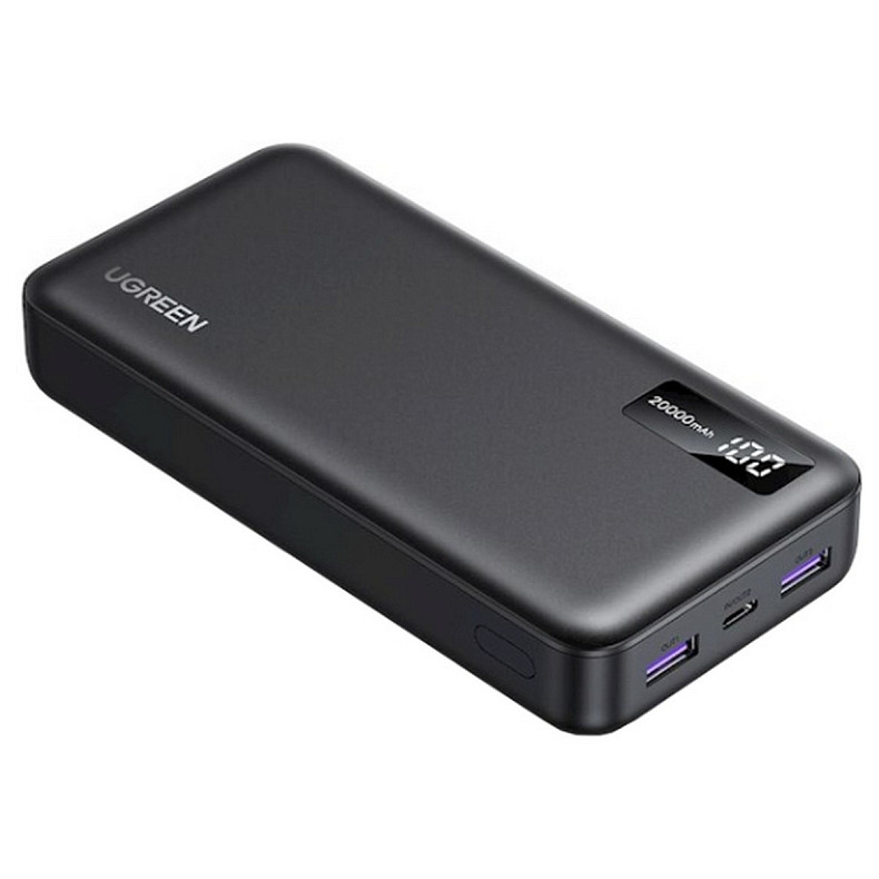 УМБ Ugreen 20000mAh 22,5W PD 2хUSB-A+2xUSB-C Black