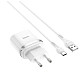 Сетевое зарядное устройство Hoco C12Q (1USB, 3А) QC3.0 White (S23111) + кабель Type-C