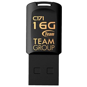 Флеш накопитель 16GB Team C171 Black (TC17116GB01)