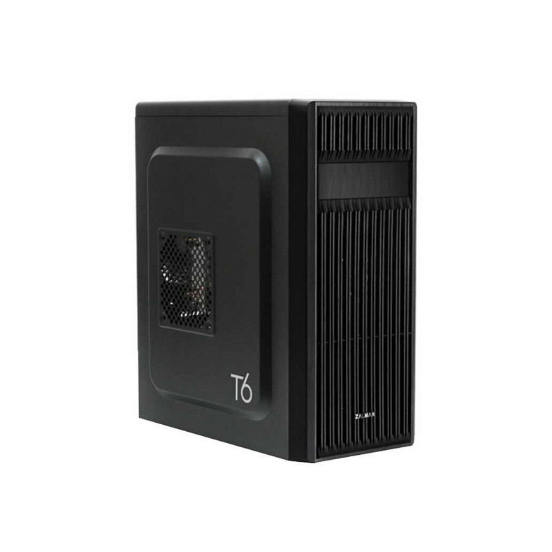 Корпус Zalman T6, без БП, 1xUSB3.0, 2xUSB2.0, 1x120mm Black fan, Perforated Side, ATX, Black