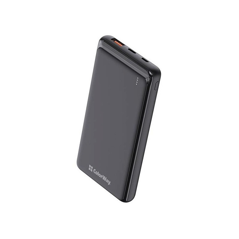 Універсальна мобільна батарея ColorWay Slim PD 10000mAh Black (CW-PB100LPG3BK-PD)