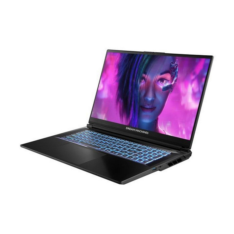 Ноутбук Dream Machines RT5060-17 17.3FHD IPS, AMD AI 7 350, 32GB, F2TB, NVD5060-8, DOS, чорний