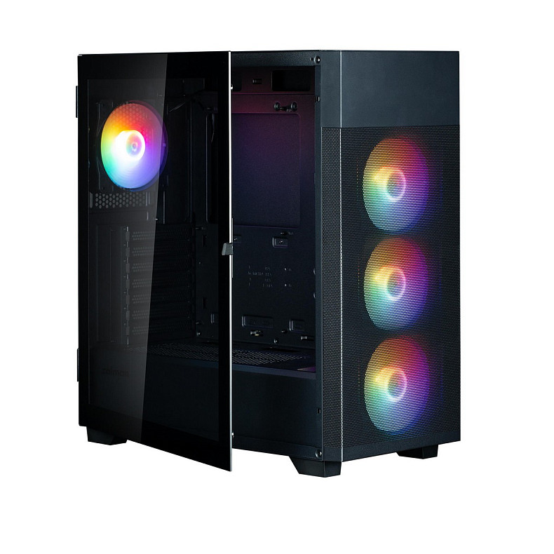Корпус Zalman S5 Neo без БП, 1xUSB3.1, 1xUSB2.0, 4x120мм FRGB, VGA 390мм, LCS ready, TG Side Panel