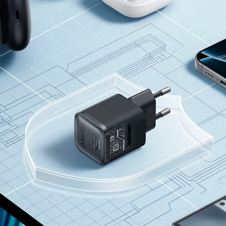 Зарядний пристрій ANKER Nano Charger - 45W USB-C Black (A2692L11)