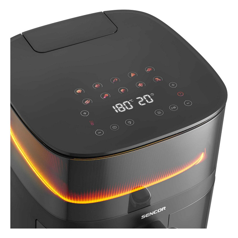 Мультипіч Sencor Vita, 1500Вт, чаша-5л, сенсорне керув., 10 програм, метал/пластик, з віконцем, чорн