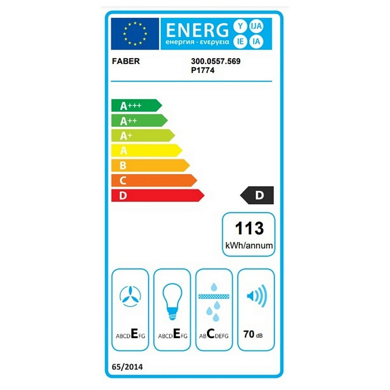 Вытяжка Faber плоская, 60см, 634м.куб/час, 2740 Pb Srm X A60, нерж