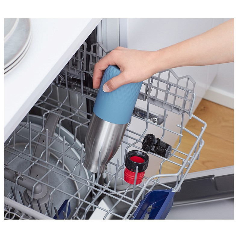 Термопляшка Tefal Bludrop soft touch, 500мл, нержавіюча сталь, блакитний (N3110710)