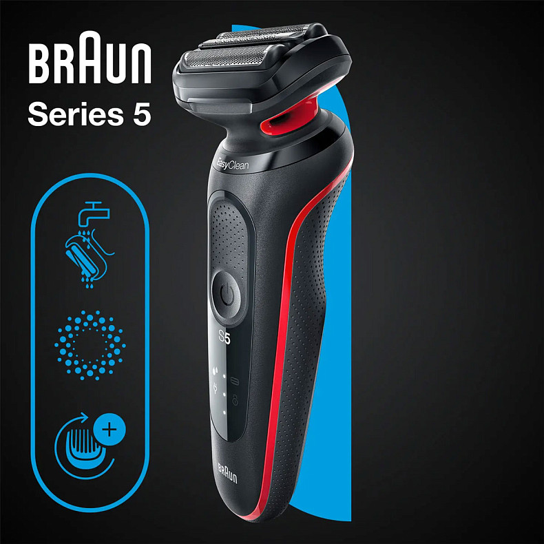 Электробритва Braun Series 5 51-R1000s BLACK/RED