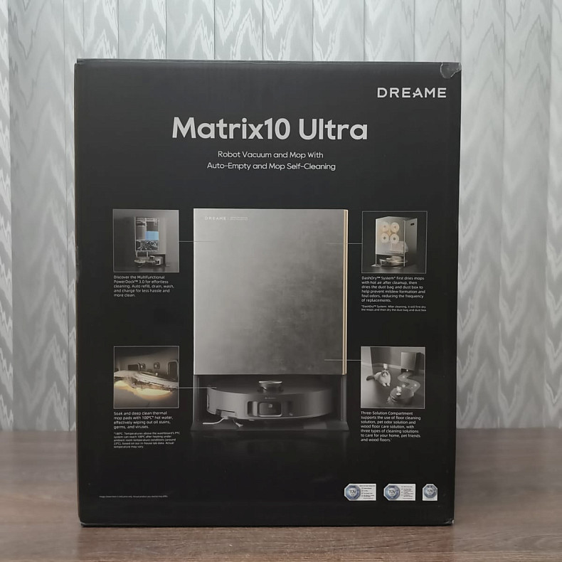 Робот-пилосос миючий Dreame MatriX 10 Ultra Black - Уцінка