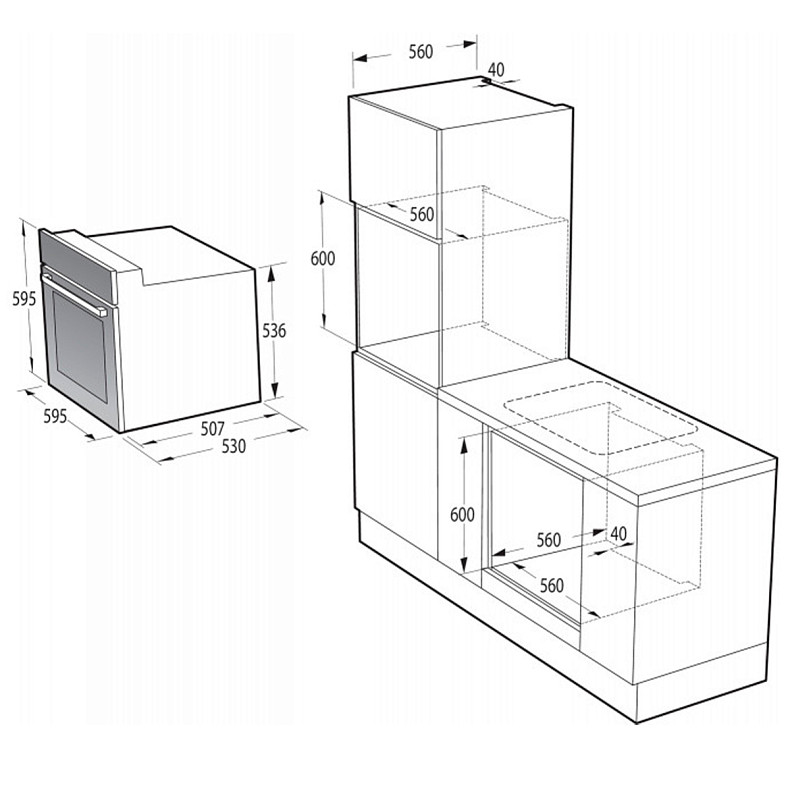 Духова шафа електрична Gorenje BO 635 E1B