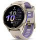 Спортивные часы Garmin Forerunner 970 Soft Gold Titanium with French Gray Case and French Gray/Translucent Indigo Band (010-02969-02)