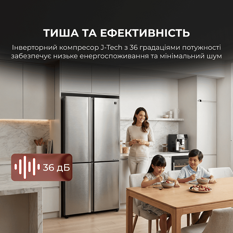 Багатодверний холодильник SHARP SJ-MP780D-BS