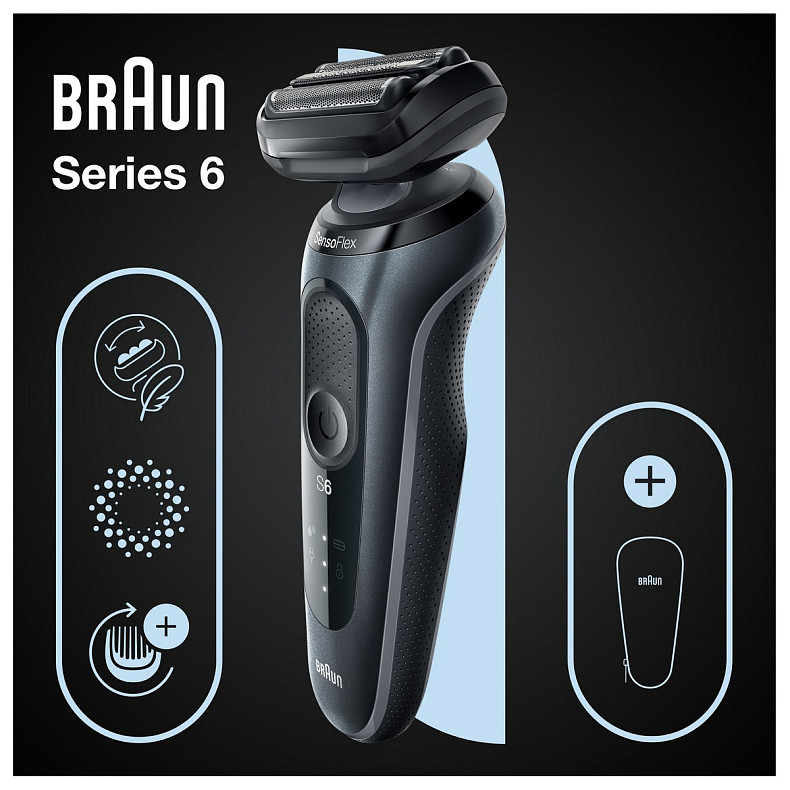 Електрична бритва Braun Series 6 61-N1000s чорна