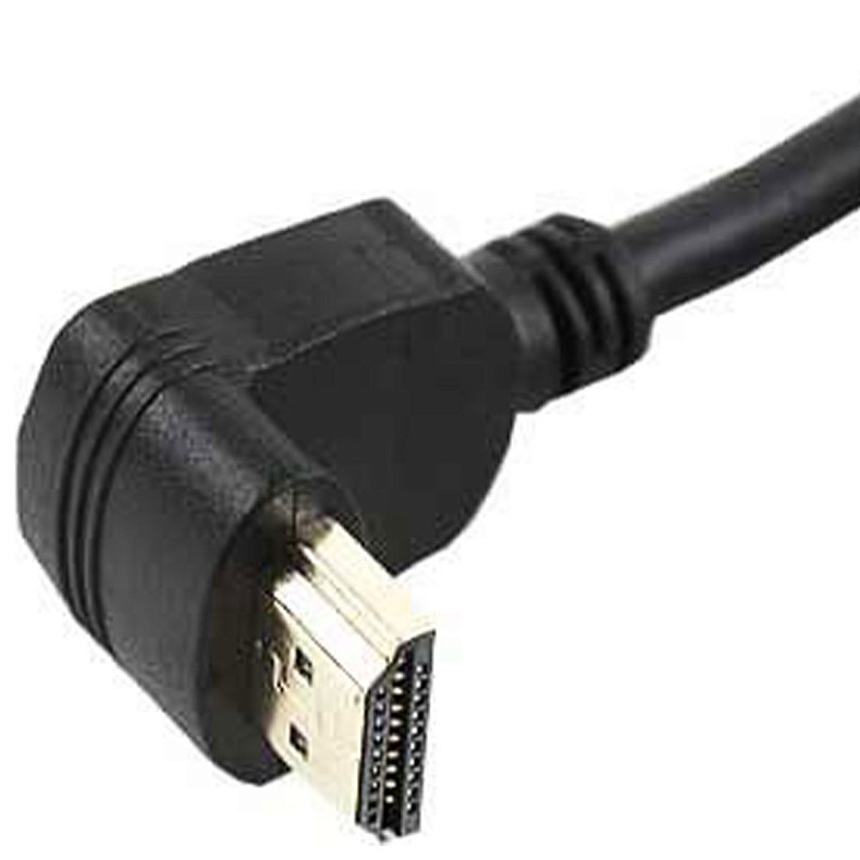 Кабель угловой HDMI V.2.0, 4К 60 Гц, позолоченные коннекторы, 3 м