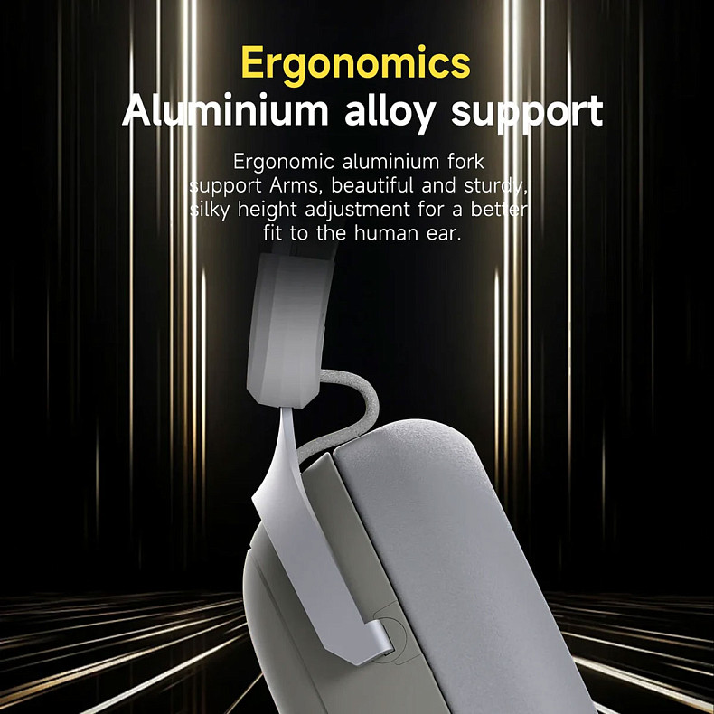 Гарнитура Ajazz AHM08 MAX Black Gray Yellow (AHM08-MAX-BGY)