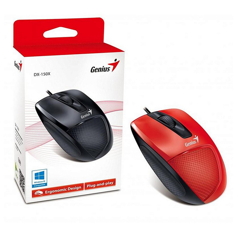 Мышка Genius DX-150X (31010231101) Red/Black USB