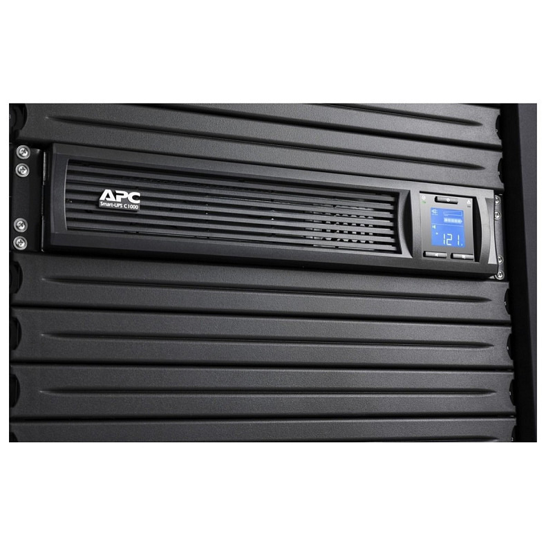Источник бесперебойного питания APC Smart-UPS C 1000VA/600W, RM 2U, LCD, USB, SmartConnect, 4xC13