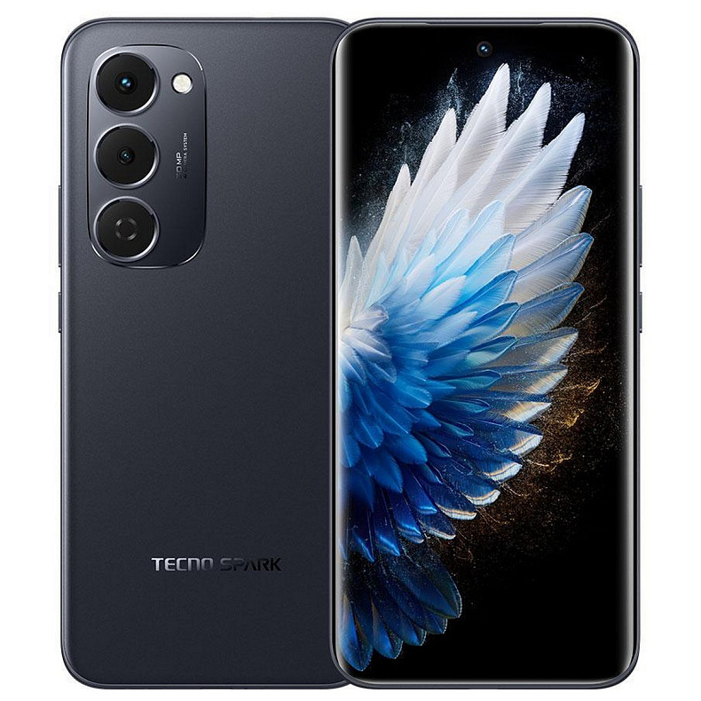Смартфон Tecno Spark 40 Pro+ (KM7) 8/256GB Nebula Black (4894947096334)