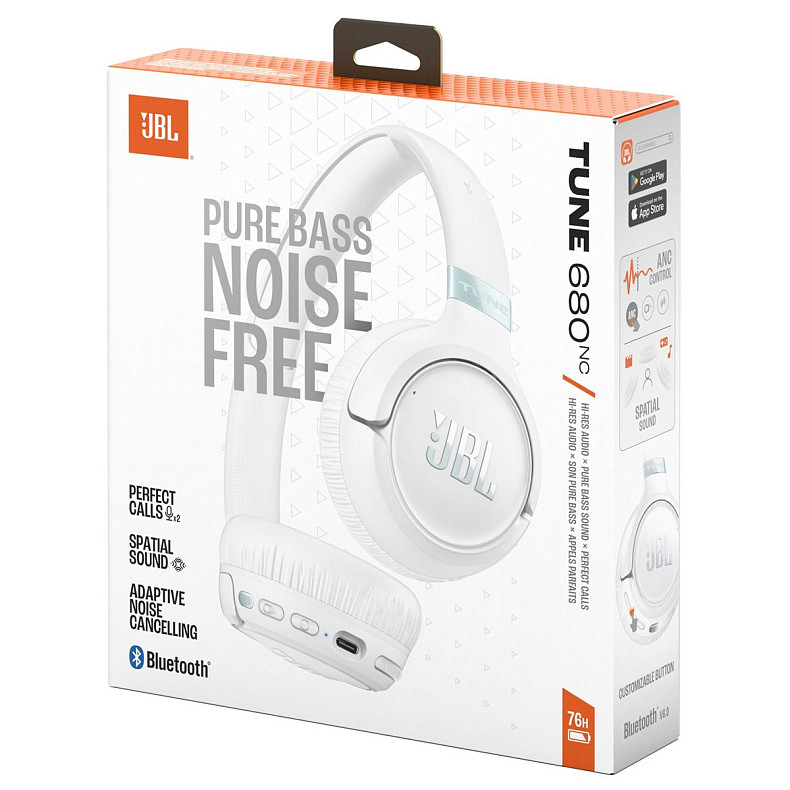 Наушники JBL Tune 680 NC White (JBLT680NCWHT)