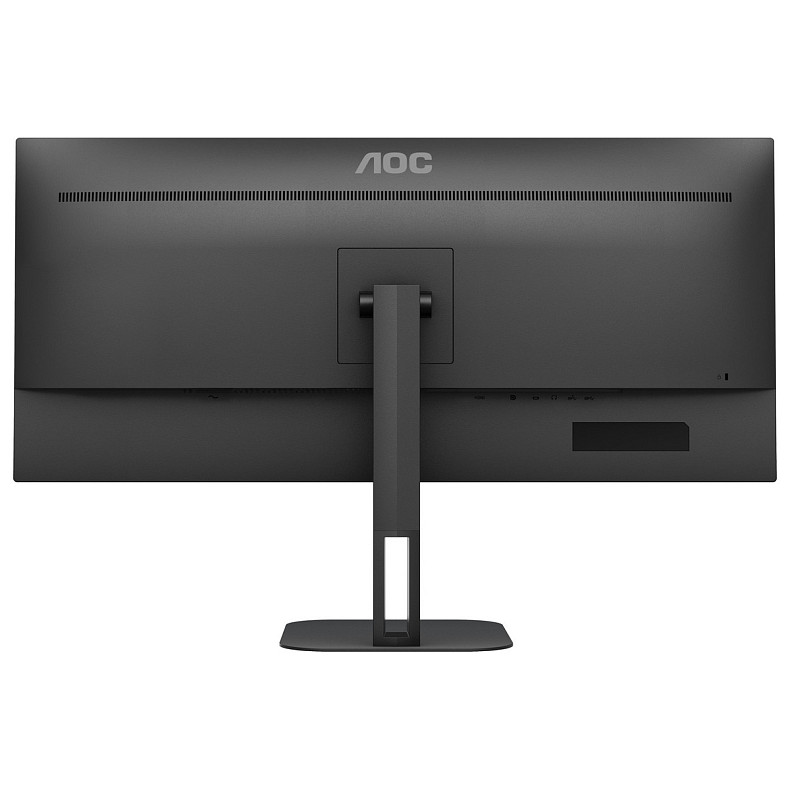 Монитор 34" AOC U34V5C/BK, WQHD, VA, 100Гц, 1мс, HDMI, DP, USB-C, USB-hub, HAS, колонки, черный